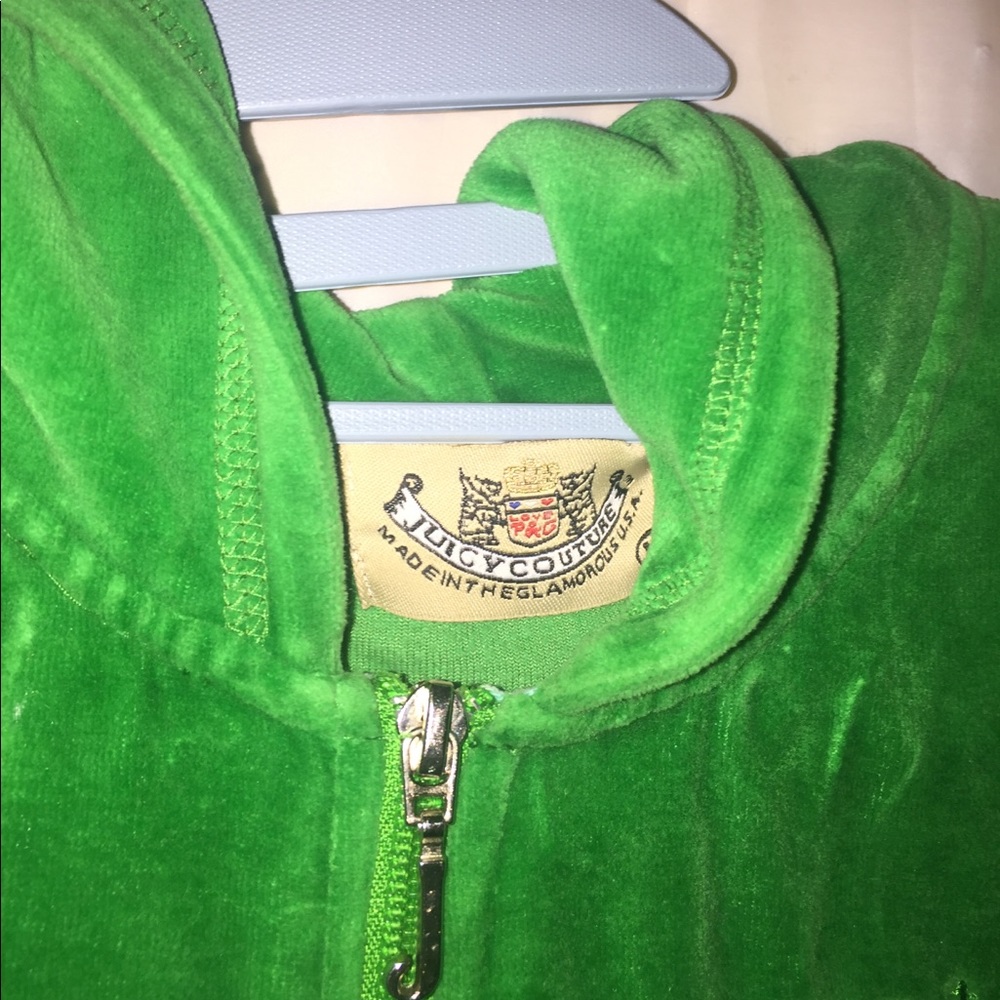 Juicy Couture Green Track Jacket Vintage🐍